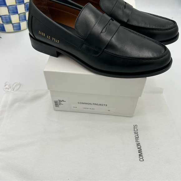 Men’s common project leather penny loafer size 42 made in Italy main image 9